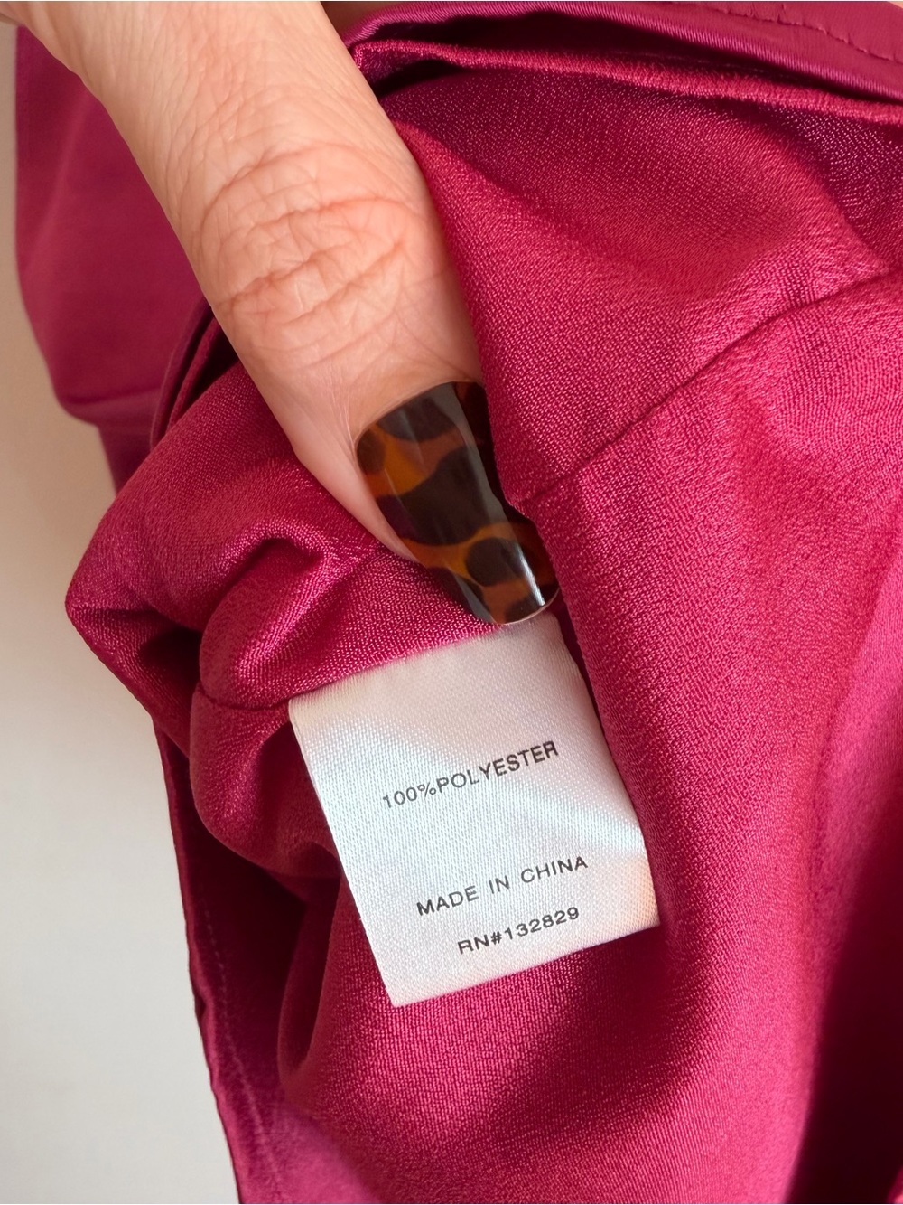 NWT superdown Revolve Julieta Satin Mini Dress Berry Magenta Strappy Large L - Picture 10 of 11